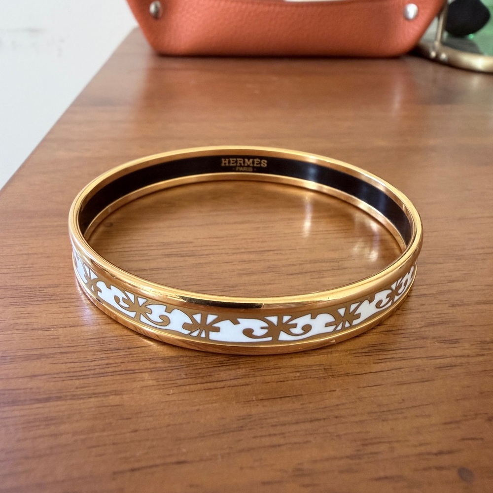 Hermes Yellow Gold Plated Bangle